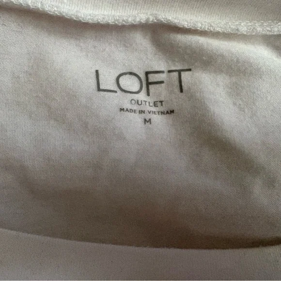 LOFT Soft Cream Blouse - Picture 3 of 3